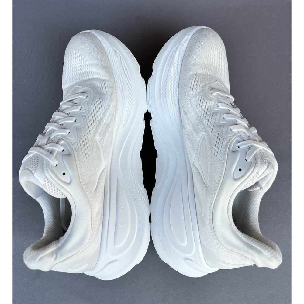 Hoka One One Bondi 9 Running Shoes White Men's Size 8 D US Size - Picture 9 of 11